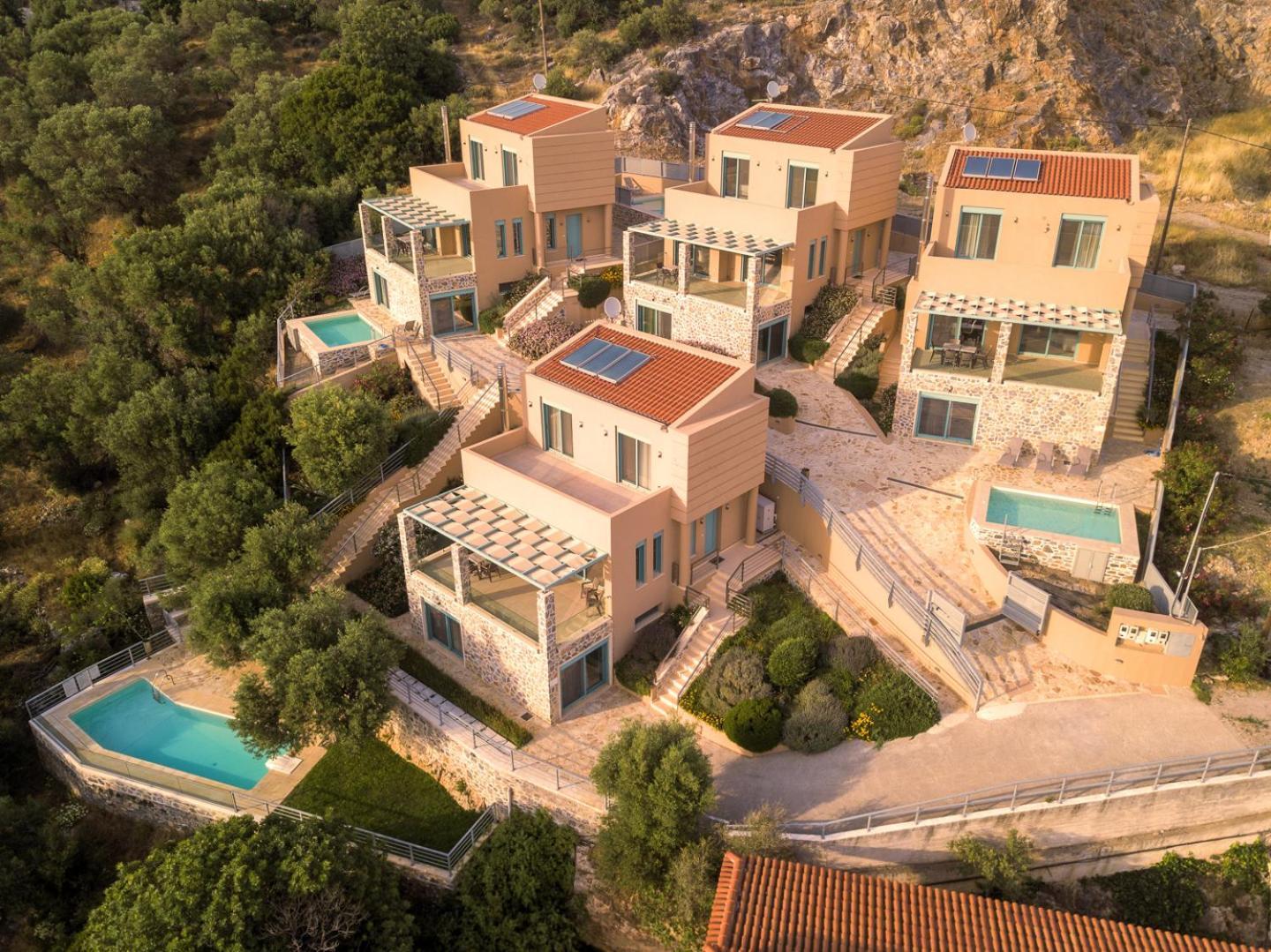 Ouzo Panoramic Houses 1, With Private Pool Plomari Exterior photo